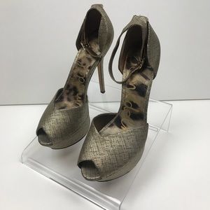 Sam Edelman Platform Peep Toe Pump Size 8M